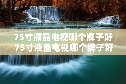 75寸液晶电视哪个牌子好 75寸液晶电视哪个牌子好些