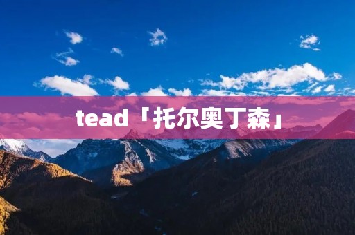 tead「托尔奥丁森」