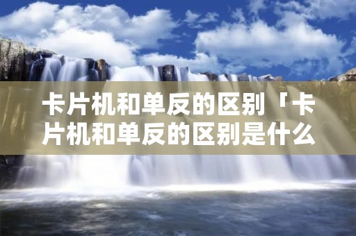 卡片机和单反的区别「卡片机和单反的区别是什么」
