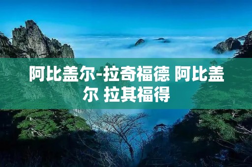 阿比盖尔-拉奇福德 阿比盖尔 拉其福得 阿比盖尔-拉奇福德 阿比盖尔 拉其福得