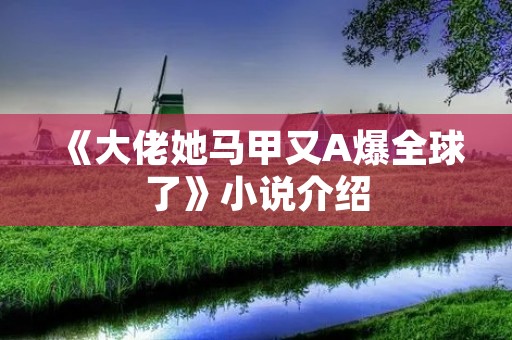 《大佬她马甲又A爆全球了》小说介绍