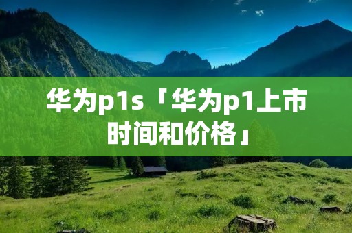 华为p1s「华为p1上市时间和价格」
