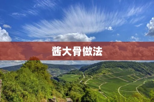 酱大骨做法：美味佳肴的制作秘籍揭秘