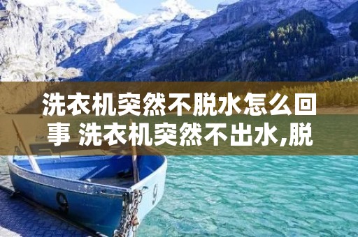 洗衣机突然不脱水怎么回事 洗衣机突然不出水,脱水也不转了,怎么回事 洗衣机突然不脱水怎么回事 洗衣机突然不出水,脱水也不转了,怎么回事