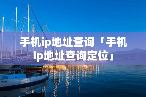手机ip地址查询「手机ip地址查询定位」 手机ip地址查询「手机ip地址查询定位」
