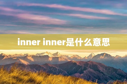 inner inner是什么意思