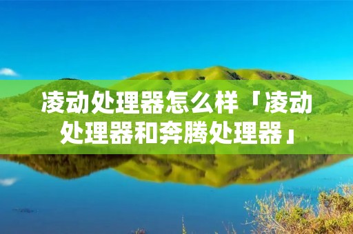凌动处理器怎么样「凌动处理器和奔腾处理器」