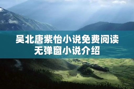 吴北唐紫怡小说免费阅读无弹窗小说介绍