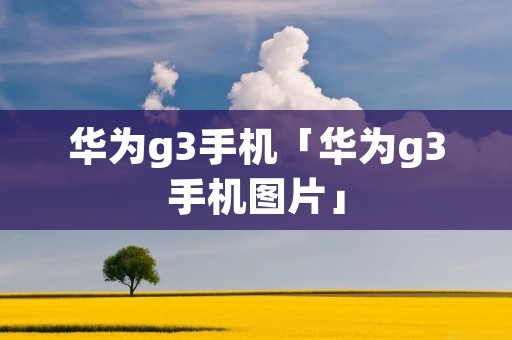 华为g3手机「华为g3手机图片」