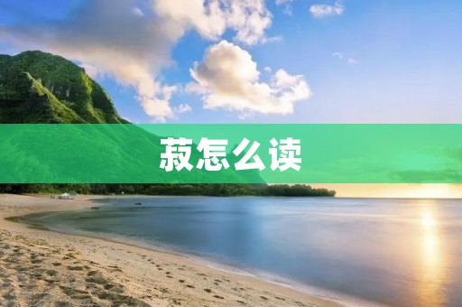 菽怎么读：揭秘中国古代字音的奥秘