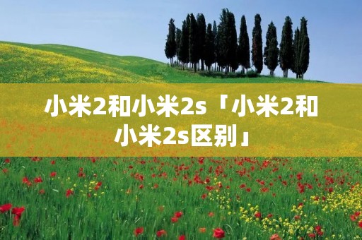 小米2和小米2s「小米2和小米2s区别」