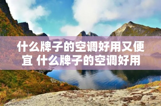 什么牌子的空调好用又便宜 什么牌子的空调好用又便宜又实惠