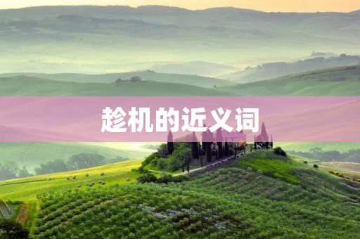 趁机的近义词:利用机会、抓住机遇、趁势、乘势、借势、顺势、趁势而上