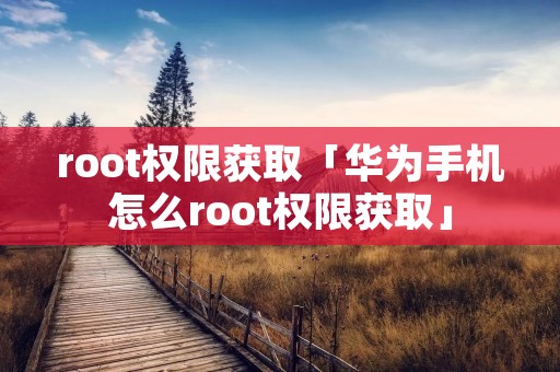 root权限获取「华为手机怎么root权限获取」 root权限获取「华为手机怎么root权限获取」