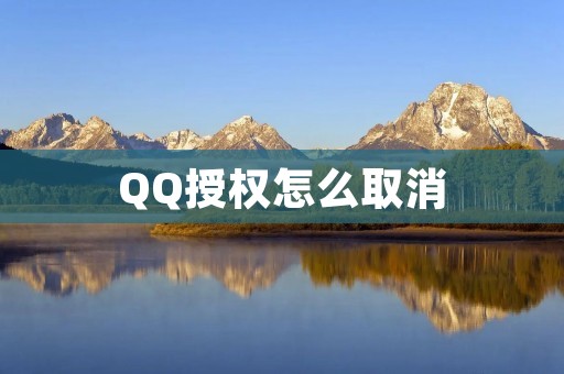 QQ授权怎么取消：详细解析及操作指南
