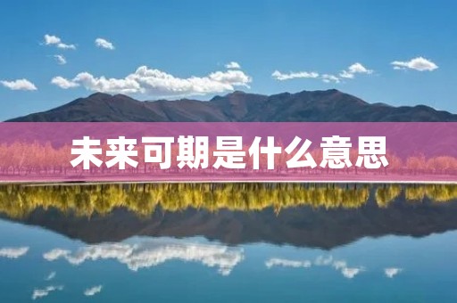 未来可期是什么意思