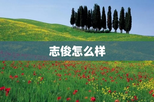 志俊怎么样:一个多才多艺的年轻人 志俊怎么样:一个多才多艺的年轻人