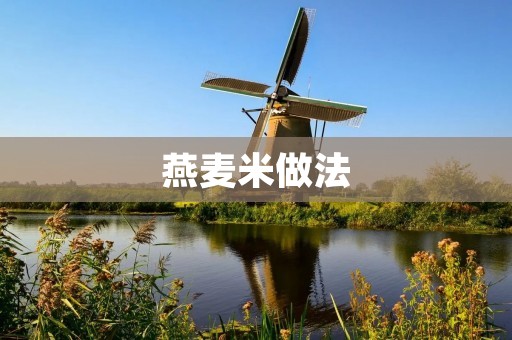 燕麦米做法：健康美味的早餐选择