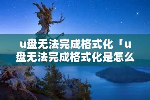 u盘无法完成格式化「u盘无法完成格式化是怎么回事」 u盘无法完成格式化「u盘无法完成格式化是怎么回事」