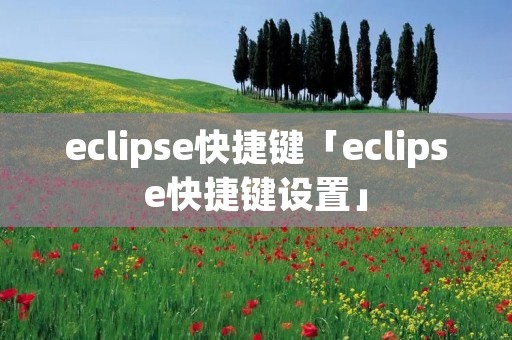 eclipse快捷键「eclipse快捷键设置」