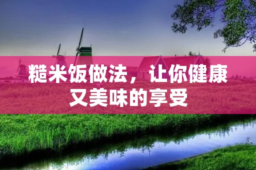 糙米饭做法,让你健康又美味的享受 糙米饭做法,让你健康又美味的享受
