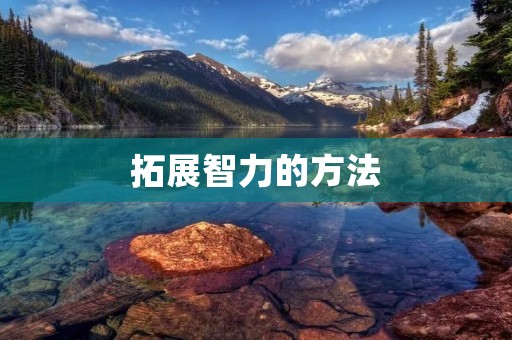 拓展智力的方法：训练大脑的技巧