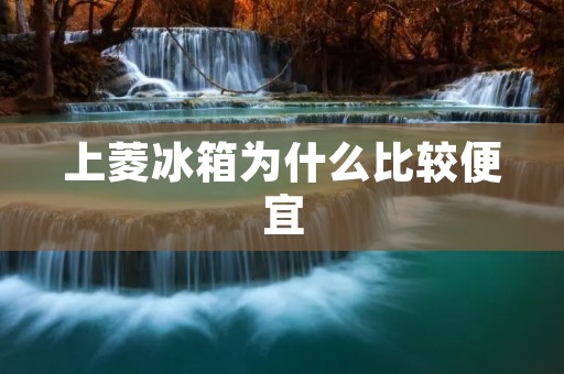 上菱冰箱为什么比较便宜 上菱冰箱为什么比较便宜