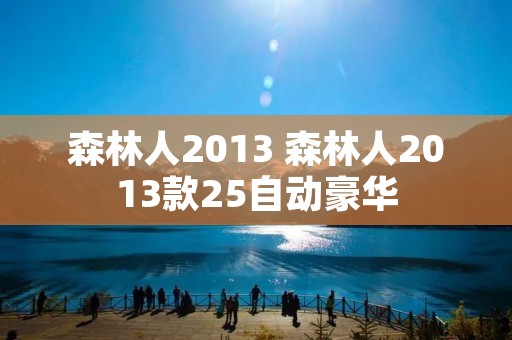 森林人2013 森林人2013款25自动豪华 森林人2013 森林人2013款25自动豪华