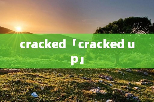 cracked「cracked up」