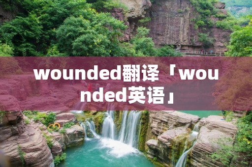 wounded翻译「wounded英语」 wounded翻译「wounded英语」