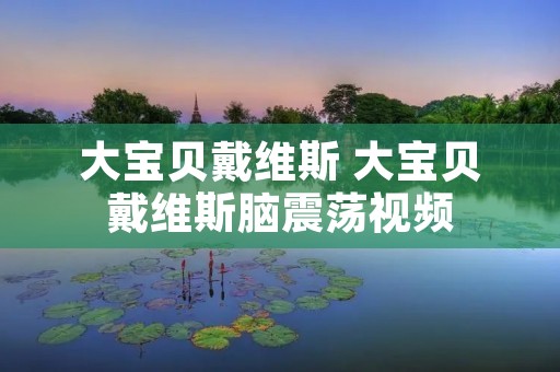大宝贝戴维斯 大宝贝戴维斯脑震荡视频