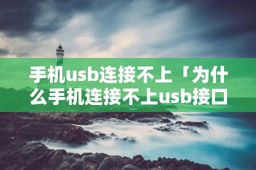 手机usb连接不上「为什么手机连接不上usb接口」