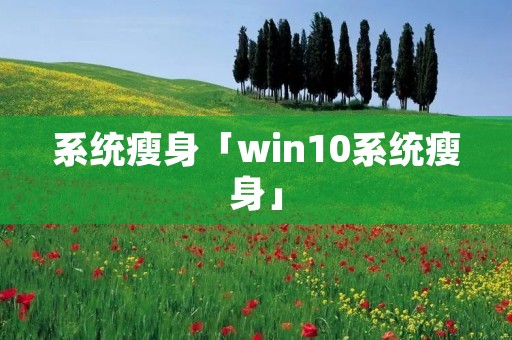 系统瘦身「win10系统瘦身」 系统瘦身「win10系统瘦身」