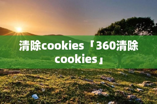 清除cookies「360清除cookies」