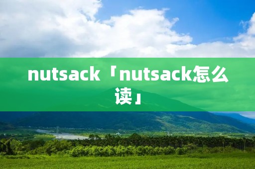 nutsack「nutsack怎么读」 nutsack「nutsack怎么读」