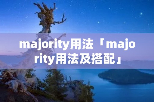 majority用法「majority用法及搭配」