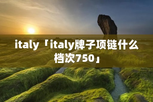 italy「italy牌子项链什么档次750」