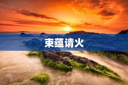 束蕴请火:解析束蕴请火的来历、含义及影响