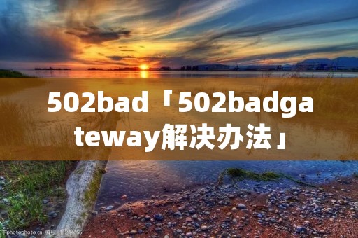 502bad「502badgateway解决办法」