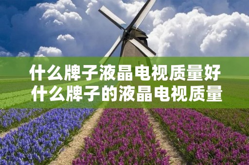 什么牌子液晶电视质量好 什么牌子的液晶电视质量好一些? 什么牌子液晶电视质量好 什么牌子的液晶电视质量好一些?