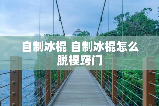 自制冰棍 自制冰棍怎么脱模窍门