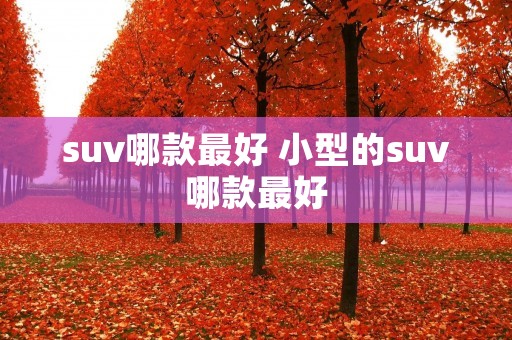 suv哪款最好 小型的suv哪款最好 suv哪款最好 小型的suv哪款最好