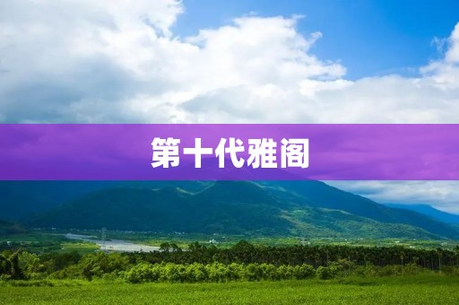 第十代雅阁：再次颠覆豪华轿车市场