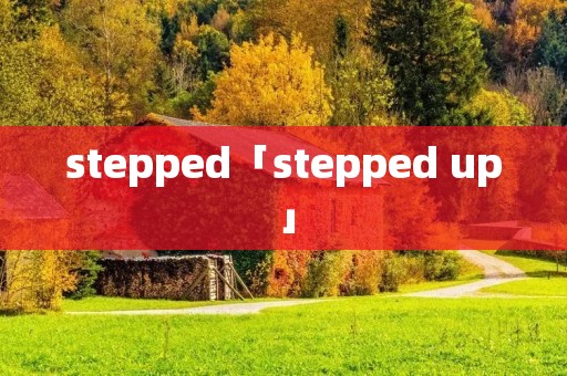 stepped「stepped up」