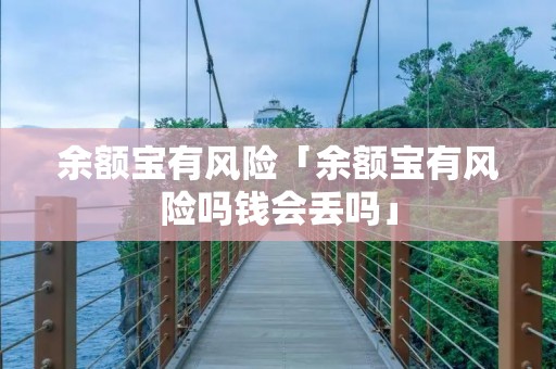 余额宝有风险「余额宝有风险吗钱会丢吗」