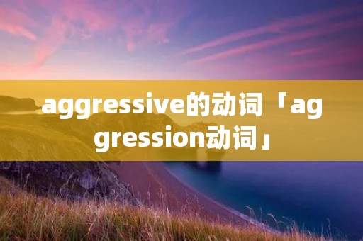 aggressive的动词「aggression动词」