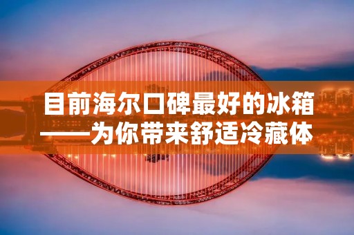 目前海尔口碑最好的冰箱——为你带来舒适冷藏体验