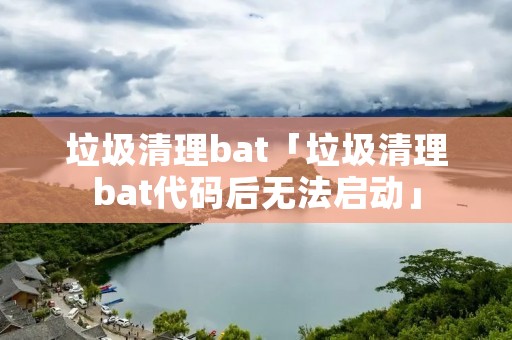 垃圾清理bat「垃圾清理bat代码后无法启动」