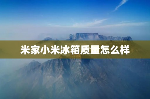 米家小米冰箱质量怎么样