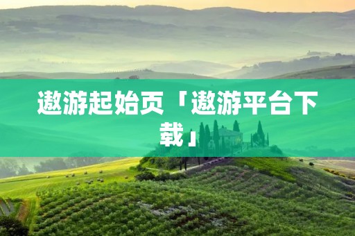 遨游起始页「遨游平台下载」